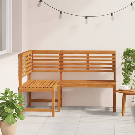 vidaXL Tuinhoekbank 140 cm massief acaciahout afbeelding3 - 1