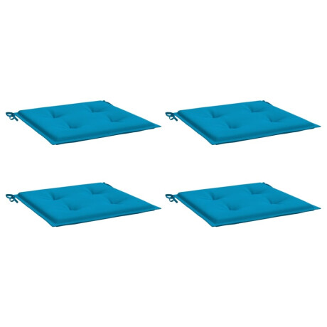vidaXL Tuinstoelkussens 4 st 50x50x3 cm oxford stof blauw afbeelding3 - 1