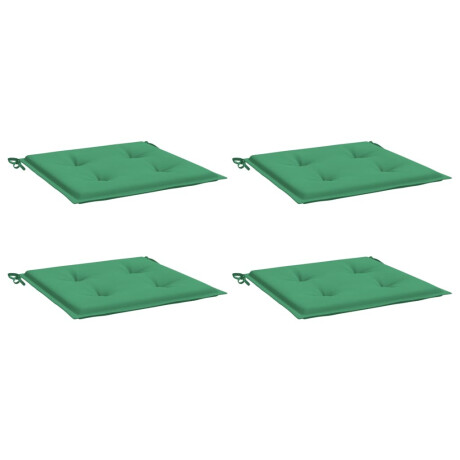 vidaXL Tuinstoelkussens 4 st 50x50x3 cm oxford stof groen afbeelding3 - 1