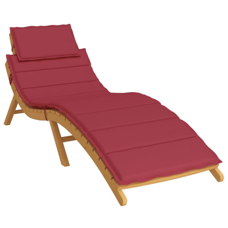 vidaXL Ligbedkussen 186x58x4 cm oxford stof wijnrood afbeelding3 - 1