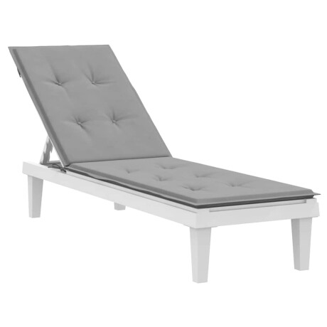 vidaXL Terrasstoelkussen (75+105)x50x4 cm grijs afbeelding3 - 1