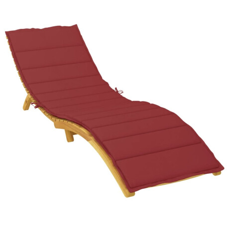 vidaXL Ligbedkussen 200x50x3 cm oxford stof wijnrood afbeelding3 - 1