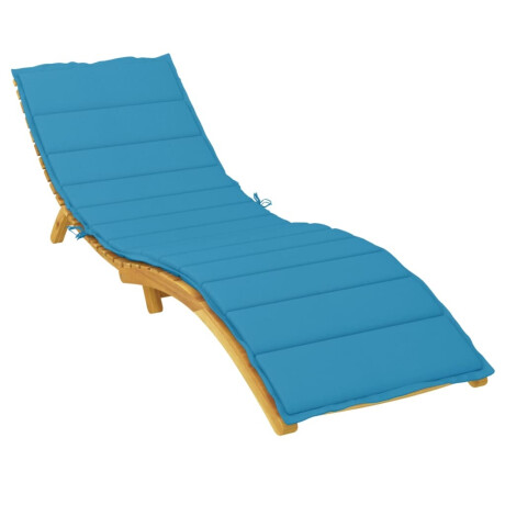 vidaXL Ligbedkussen 200x60x3 cm oxford stof blauw afbeelding3 - 1