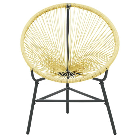 vidaXL Tuinstoel Acapulco poly rattan beige afbeelding3 - 1