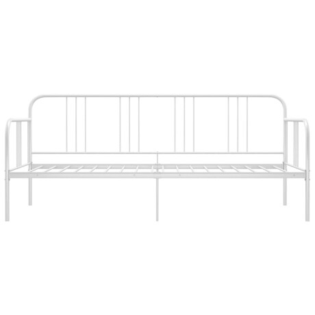 vidaXL Slaapbank metaal wit 90x200 cm afbeelding3 - 1