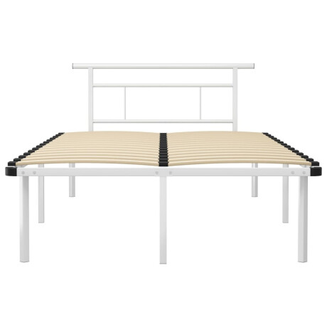vidaXL Bedframe metaal wit 120x200 cm afbeelding3 - 1
