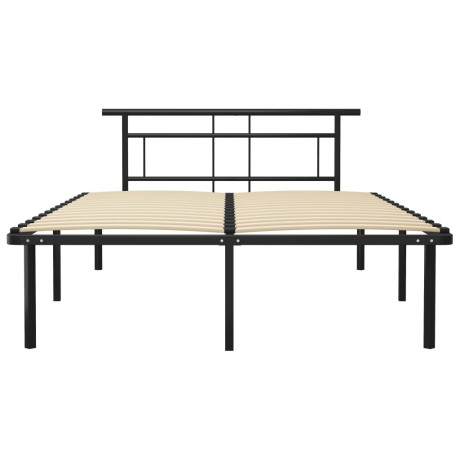 vidaXL Bedframe metaal zwart 140x200 cm afbeelding3 - 1