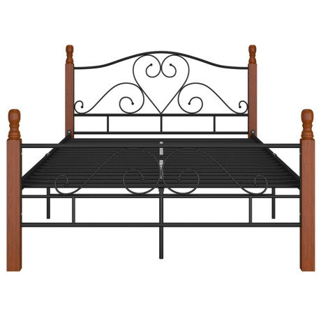 vidaXL Bedframe metaal zwart 120x200 cm afbeelding3 - 1