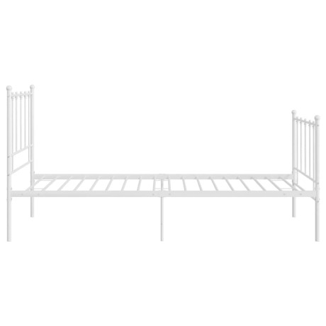 vidaXL Bedframe metaal wit 100x200 cm afbeelding3 - 1