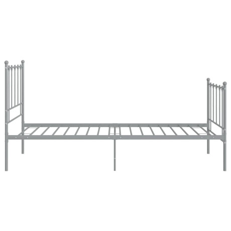 vidaXL Bedframe metaal grijs 100x200 cm afbeelding3 - 1