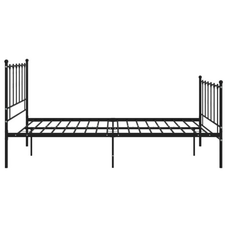 vidaXL Bedframe metaal zwart 120x200 cm afbeelding3 - 1