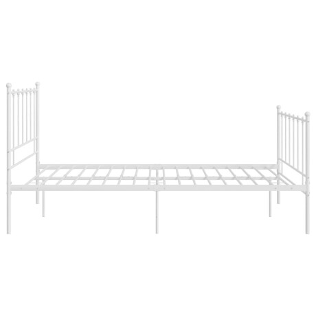 vidaXL Bedframe metaal wit 120x200 cm afbeelding3 - 1