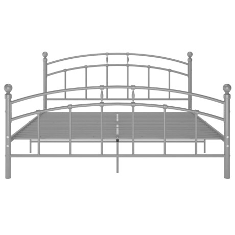 vidaXL Bedframe metaal grijs 180x200 cm afbeelding3 - 1
