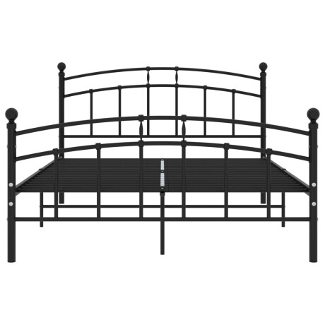 vidaXL Bedframe metaal zwart 200x200 cm afbeelding3 - 1