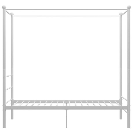 vidaXL Hemelbedframe metaal wit 90x200 cm afbeelding3 - 1