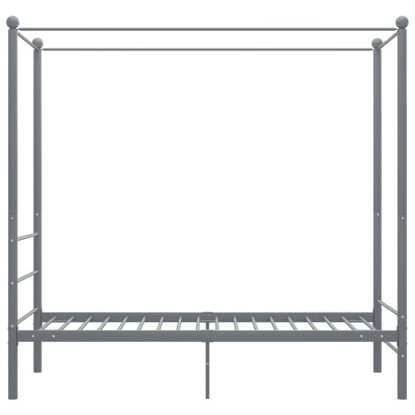 vidaXL Hemelbedframe metaal grijs 90x200 cm afbeelding3 - 1
