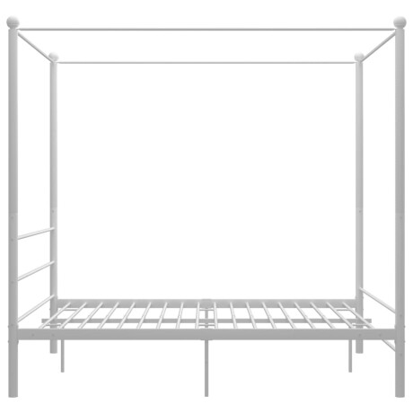 vidaXL Hemelbedframe metaal wit 160x200 cm afbeelding3 - 1