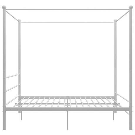 vidaXL Hemelbedframe metaal wit 180x200 cm afbeelding3 - 1