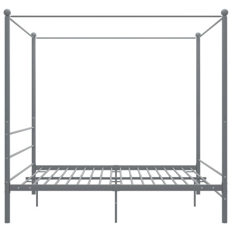 vidaXL Hemelbedframe metaal grijs 180x200 cm afbeelding3 - 1