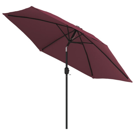 vidaXL Parasol met metalen paal 300 cm bordeauxrood afbeelding3 - 1