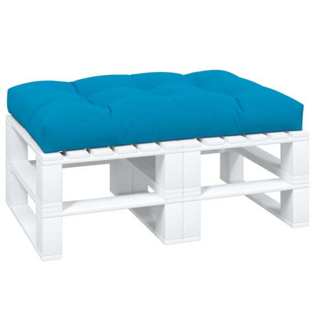 vidaXL Palletkussen 120x80x12 cm stof blauw afbeelding3 - 1
