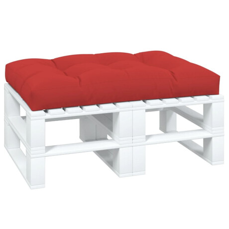 vidaXL Palletkussen 120x80x12 cm stof rood afbeelding3 - 1