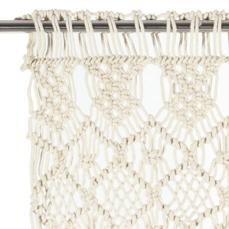 vidaXL Gordijn macramé 140x240 cm katoen afbeelding3 - 1