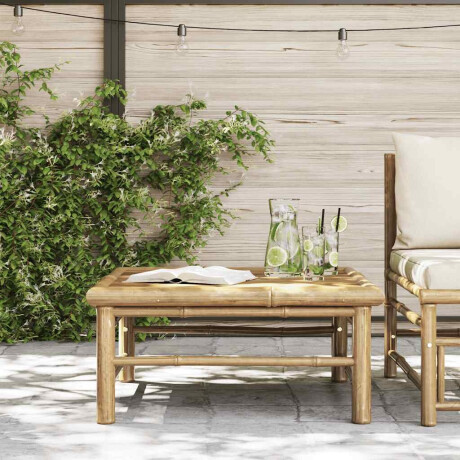 vidaXL Tuintafel 65x65x30 cm bamboe afbeelding3 - 1