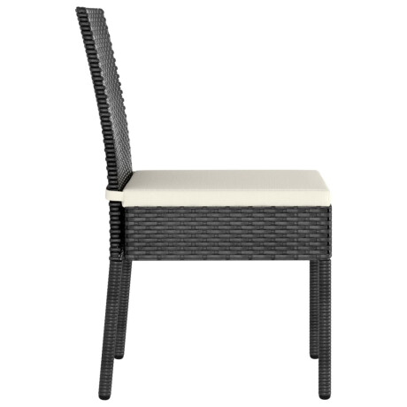 vidaXL Tuinstoelen 2 st poly rattan zwart afbeelding3 - 1