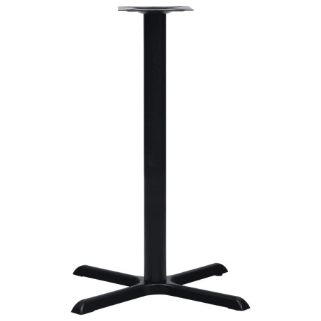 vidaXL Bistrotafelpoot 76x76x107 cm gietijzer zwart afbeelding3 - 1