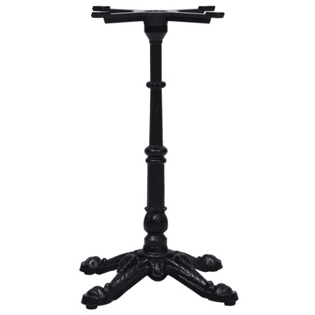 vidaXL Bistrotafelpoot 52x52x72 cm gietijzer zwart afbeelding3 - 1