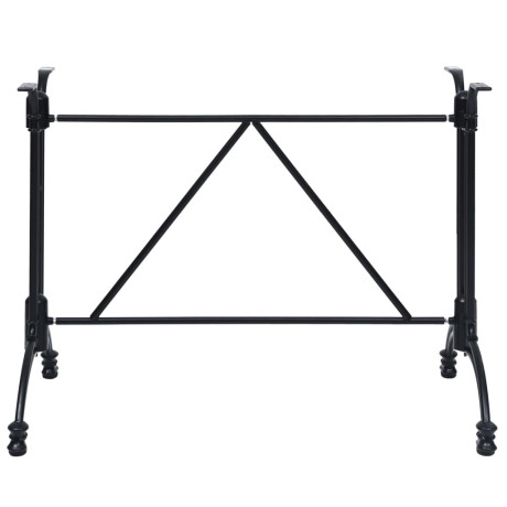 vidaXL Bistrotafelpoot 93x60x72 cm gietaluminium zwart afbeelding3 - 1