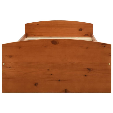 vidaXL Bedframe met 2 lades massief grenenhout honingbruin 90x200 cm afbeelding3 - 1