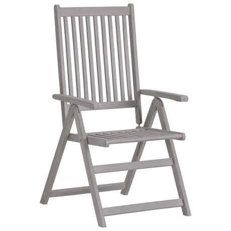 vidaXL 5-delige tuinset (150-200)x100cm massief acaciahout grijs afbeelding3 - 1