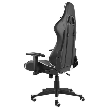 vidaXL Gamestoel draaibaar PVC wit afbeelding3 - 1