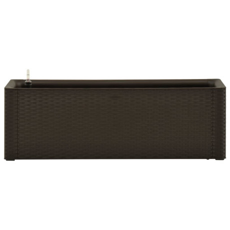 vidaXL Plantenbak hoog met zelfbewateringssysteem 100x43x33 cm mokka afbeelding3 - 1