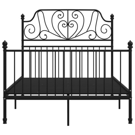 vidaXL Bedframe metaal zwart 120x200 cm afbeelding3 - 1