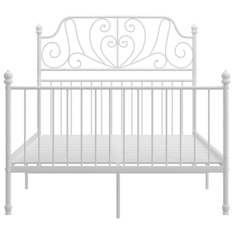vidaXL Bedframe metaal wit 120x200 cm afbeelding3 - 1