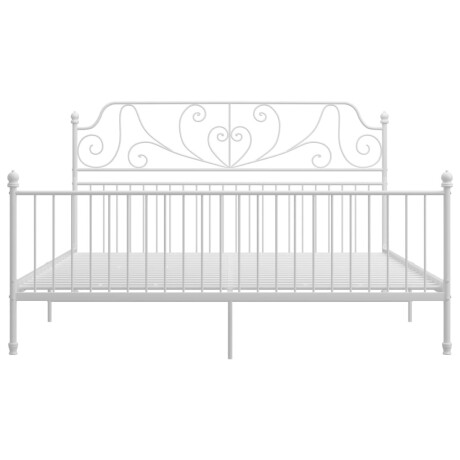 vidaXL Bedframe metaal wit 180x200 cm afbeelding3 - 1