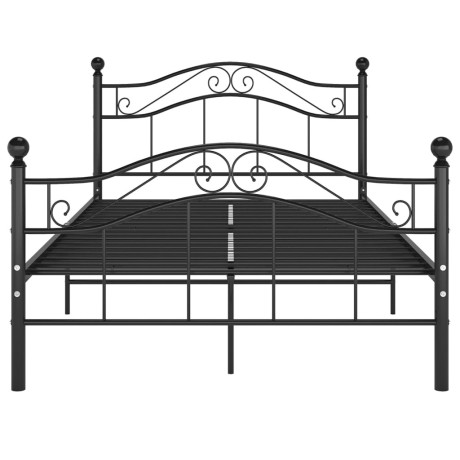 vidaXL Bedframe metaal zwart 120x200 cm afbeelding3 - 1