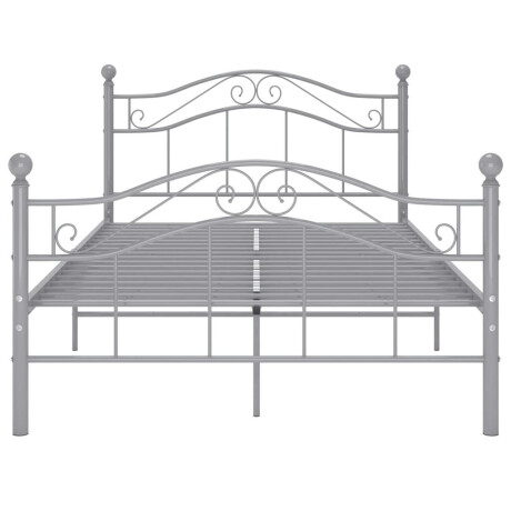 vidaXL Bedframe metaal grijs 120x200 cm afbeelding3 - 1