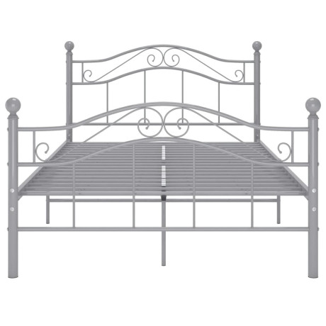 vidaXL Bedframe metaal grijs 120x200 cm afbeelding3 - 1