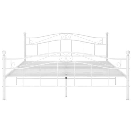 vidaXL Bedframe metaal wit 140x200 cm afbeelding3 - 1