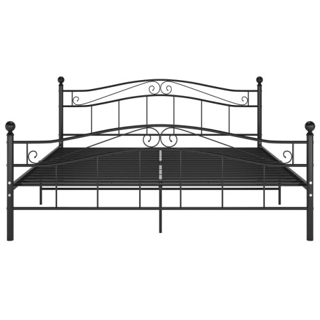 vidaXL Bedframe metaal zwart 160x200 cm afbeelding3 - 1