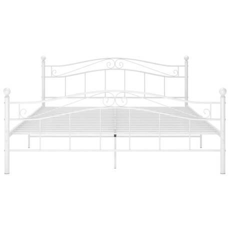 vidaXL Bedframe metaal wit 160x200 cm afbeelding3 - 1