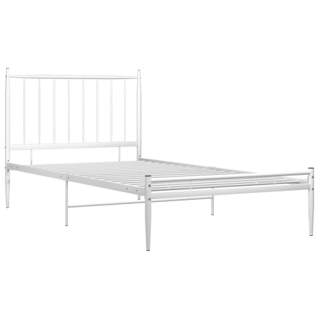vidaXL Bedframe metaal wit 90x200 cm afbeelding3 - 1
