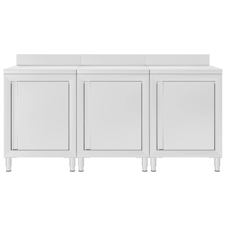 vidaXL Werktafelkast commercieel 180x60x96 cm roestvrij staal afbeelding3 - 1