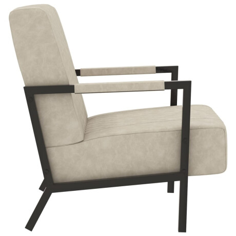vidaXL Fauteuil kunstleer lichtgrijs afbeelding3 - 1