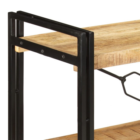 vidaXL Boekenkast met 3 schappen 140x30x80 cm massief mangohout afbeelding3 - 1