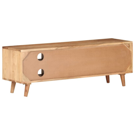 vidaXL Tv-meubel 115x30x39 cm massief acaciahout afbeelding3 - 1